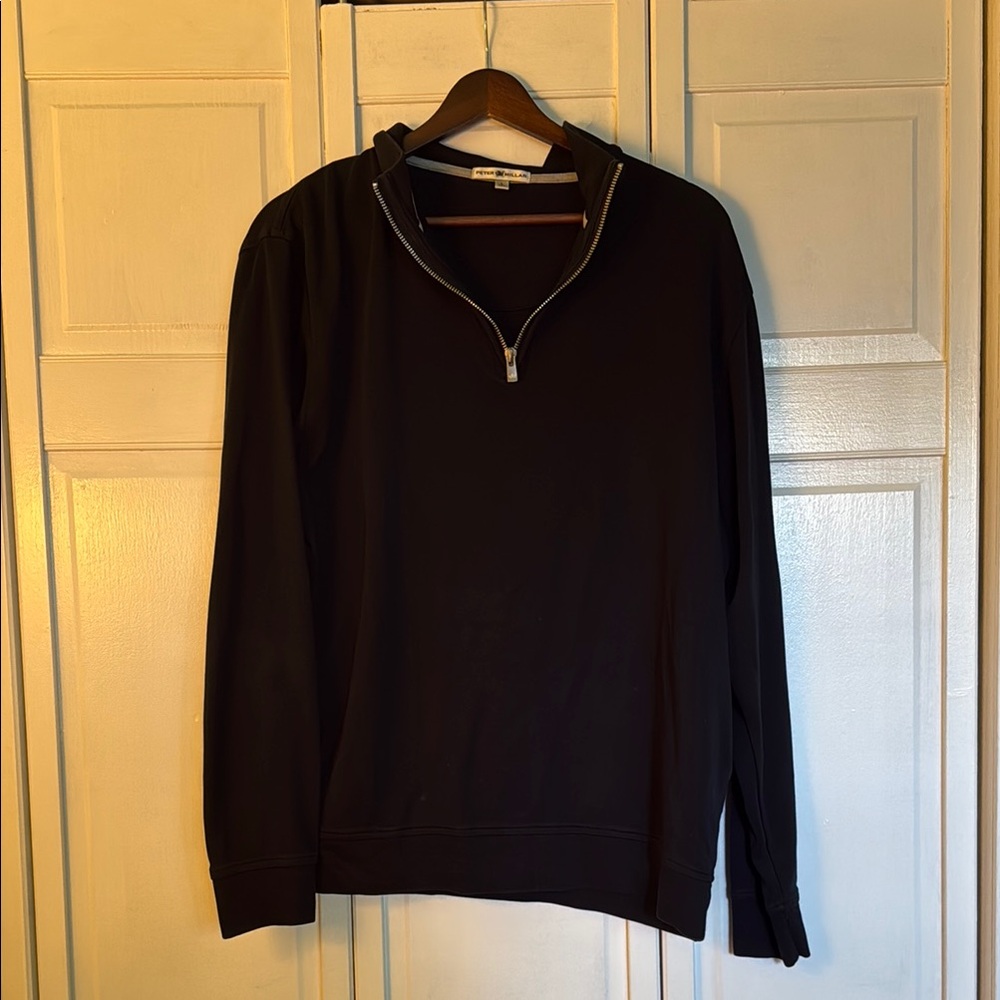 Men's Black Half-Zip Sweater